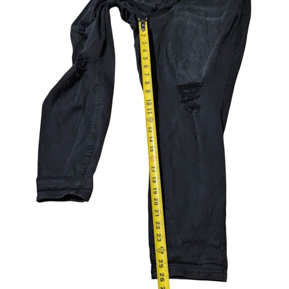 Torrid Ankle Pants For Women Size 24 Black Distressed Jegging - Picture 5 of 15